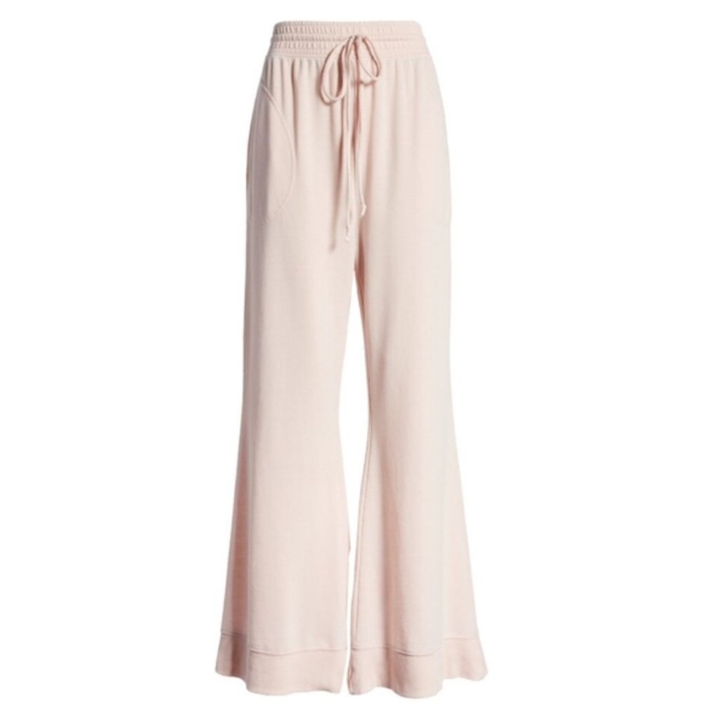 Free People Intimately Good Vibes Wide Leg Lounge Pants NWT